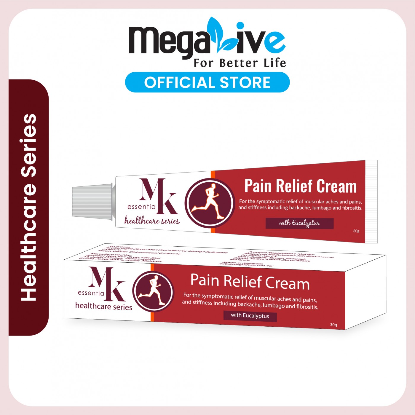 MK essentia Healthcare Series Pain Relief Cream
